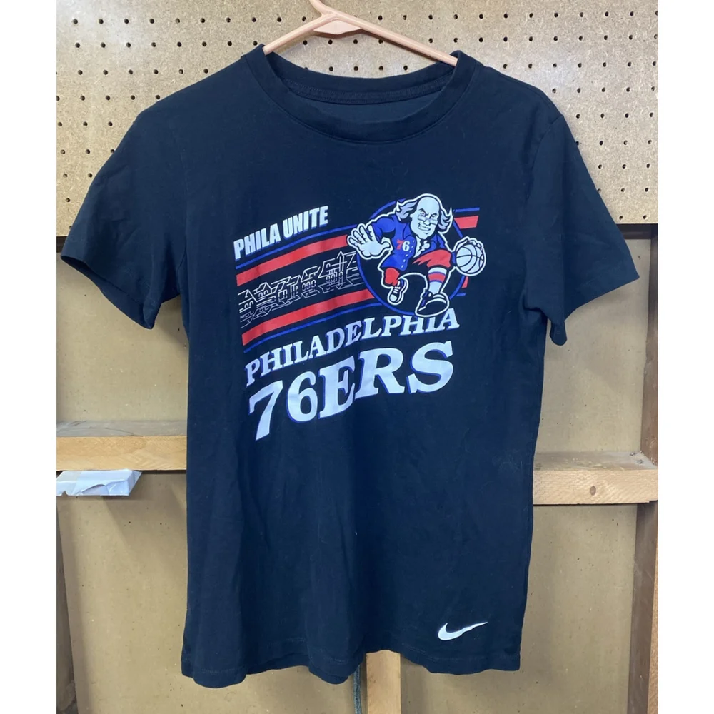 Philadelphia 76ers NBA City Edition T-Shirt Phila Unite Boathouse Row Size M